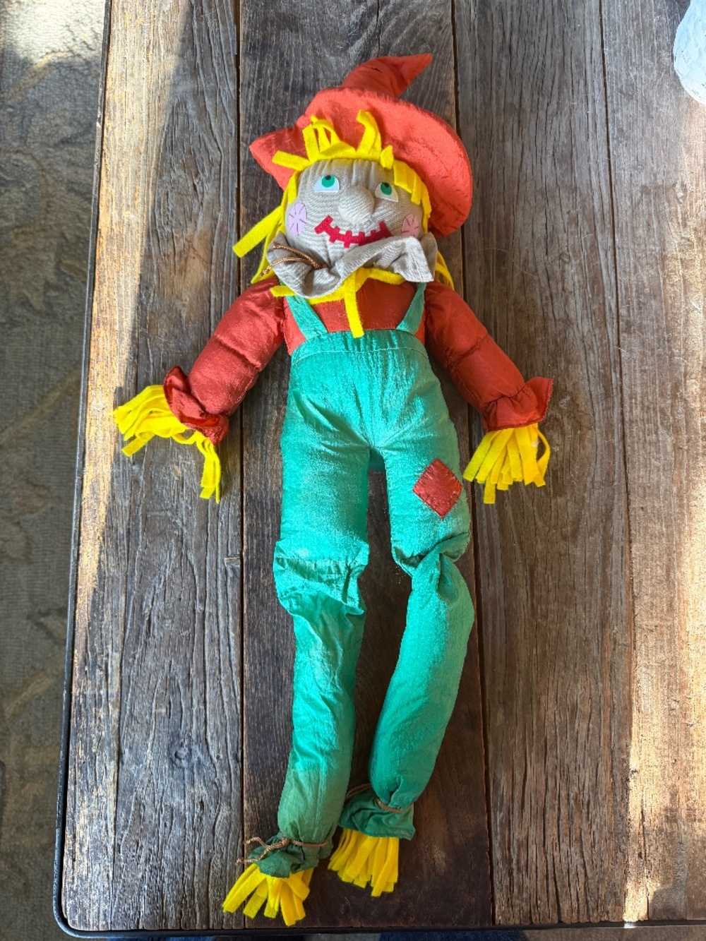 Halloween Scarecrow Puffalump Vintage 1993 International Silver Co